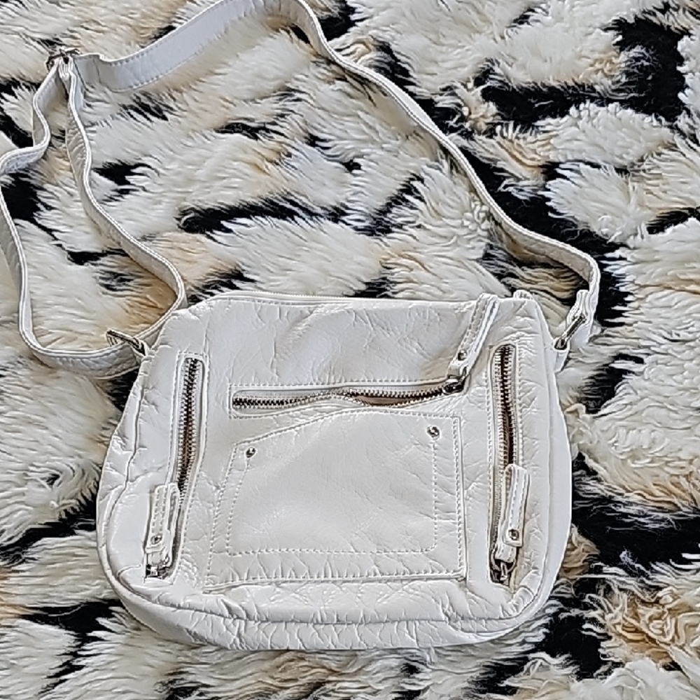 Stylish White Crossbody Bag